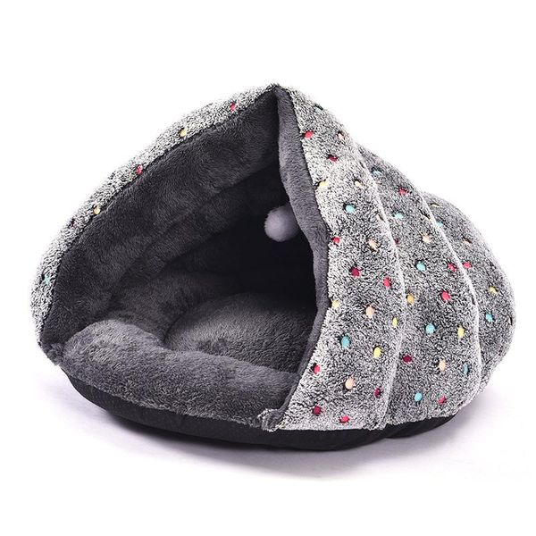 

cat beds & furniture puppy pet dog soft warm nest kennel bed cave house sleeping bag mat pad tent pets winter cozy