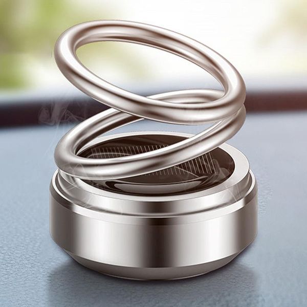 

car air freshener solar double-ring rotating condiments auto parts in-car fragrance