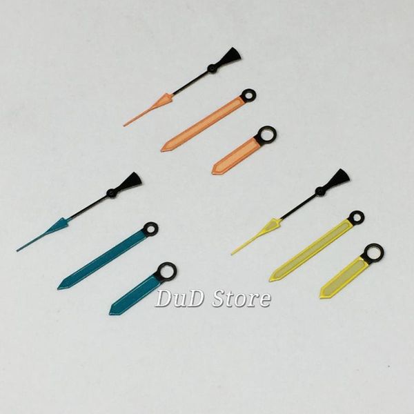 

repair tools & kits yellow blue red watch parts hands green luminous for nh35 nh36 movement accessories