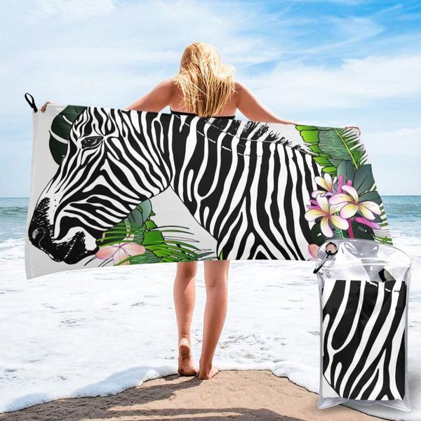 

bath towel tropical zabra banana and leaves flowers soft absorbent unique for el home bathroom gifts women bathrob