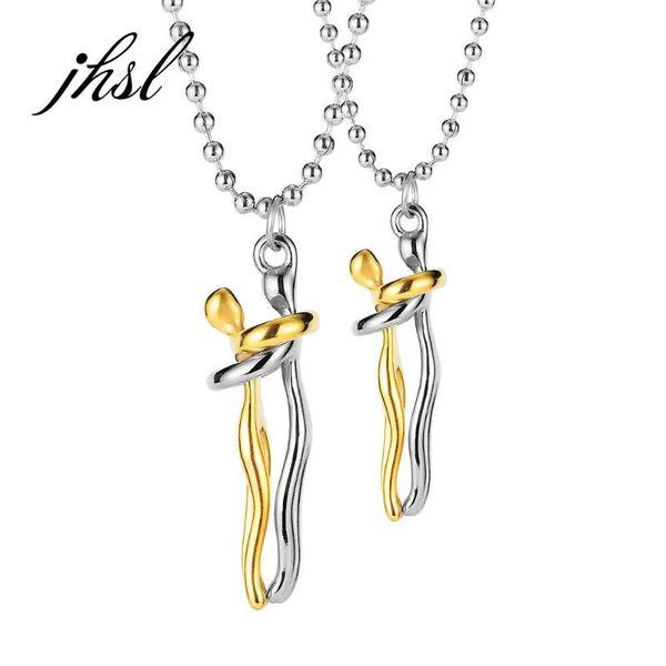 

pendant necklaces jhsl 70cm long male men necklace pendants stainless steel trendy silver color fashion jewelry dropship wholesale