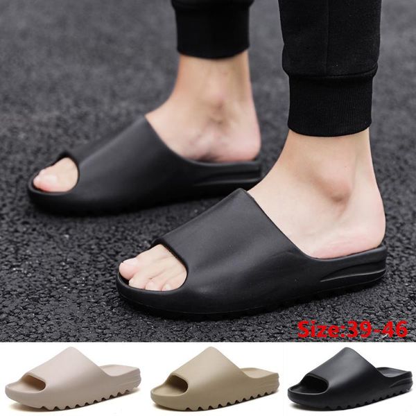 

beads men's slippers outdoor beach garden summer non slip quick dry casual lightweigt breathable comfortable male sandals, Black