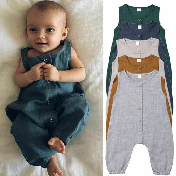 

jumpsuits born baby boy girl romper jumpsuit sunsuit summer outfit set clothes, Blue