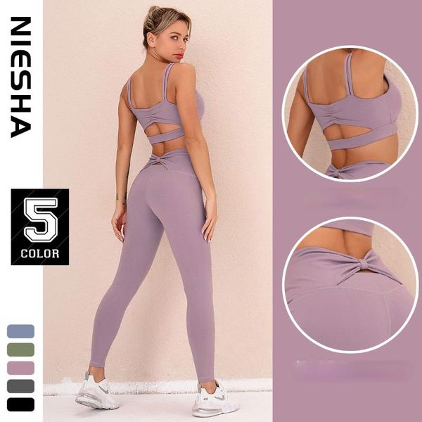 

yoga outfit seamless women set workout sportswear gym clothing fitness long sleeve crop high waist leggings short suits