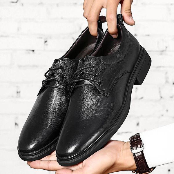 

dress shoes zapatos hombre casual cuero leather oxford formal men 2021 men's moccasins pure for black man mens
