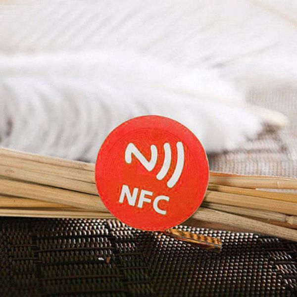 

smart nfc tags stickers chip adhesive 144 byte 13.56mhz durable for mobile phone a1 wall