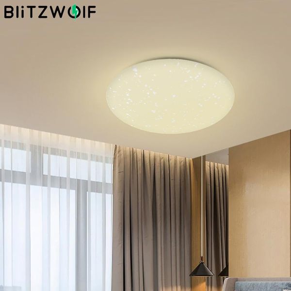 

smart home control blitzwolf bw-lt20 24w ac100-240v 2700-6500k led ceiling night light wifi app work with amazon-echo for google