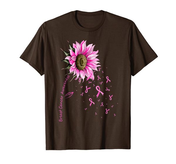 

Sunflower Breast Cancer Awareness T-Shirt, Mainly pictures