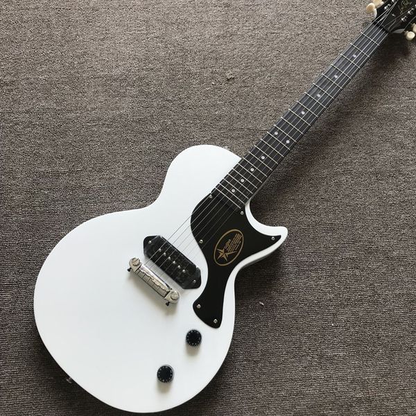 

delivery, rosewood fingerboard, white electric guitar , high quality