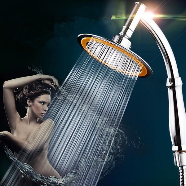 

bathroom shower heads 6" luxury stainless steel head square ultra-thin large rainfall high pressure hand held