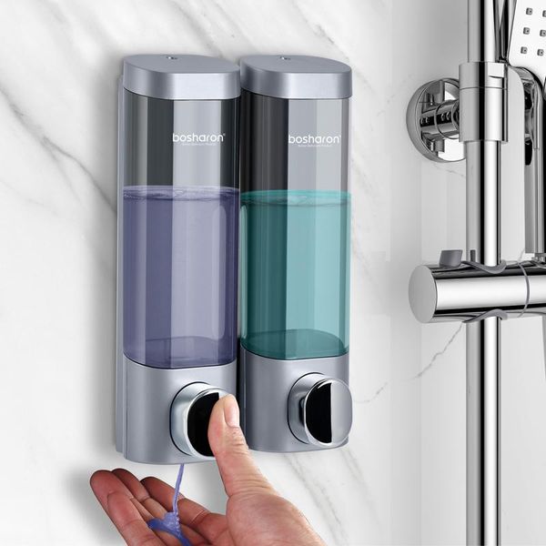 

bathroom liquid soap dispenser wall mounted for kitchen plastic 300ml shower gel detergent shampoo bottle el home accessories