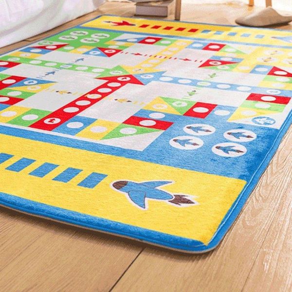 

children classic game printing carpet hopscotch rug woven anti slip floor durable carpets