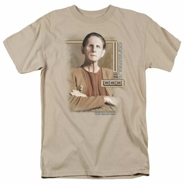 

star trek deep space nine odo t shirt licensed sci-fi tv classic tee new sand, White;black
