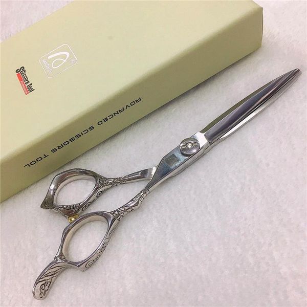 

hair scissors jiandinzu 6 inch professional tainless steel thinning sharp not stick 440c hairdresser q5-600