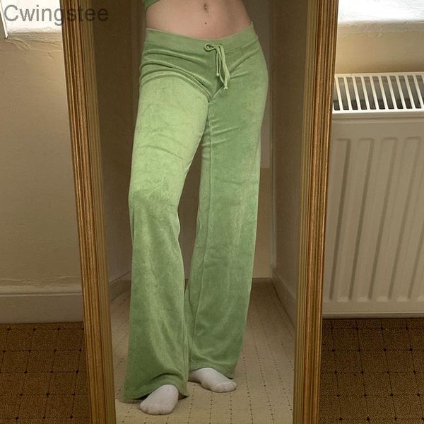 

women's pants & capris streetwear casual high waist velvet sweatpants solid aesthetic basic chic trousers retro fairycore grunge outfit, Black;white