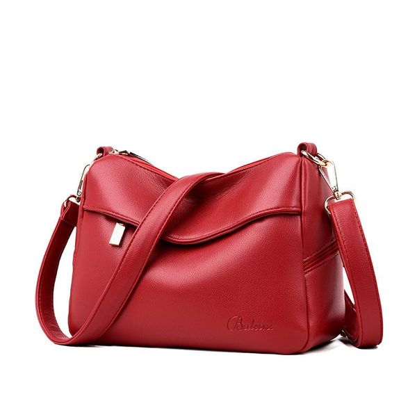 

spring soft leather shoulder bag wild fashion messenger small casual female handbag purses bags