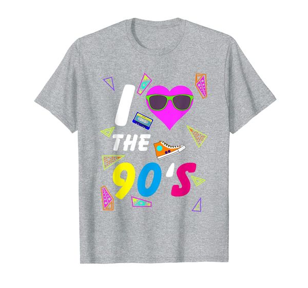 

i love the 90's retro 90s party costume t-shirt, White;black