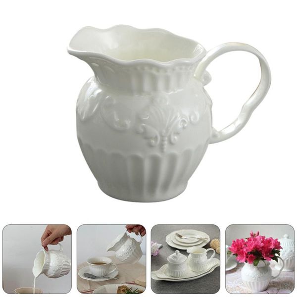 

mugs 1 set 2pcs thicken frothing pitcher cup espresso ceramic coffee sugar jar
