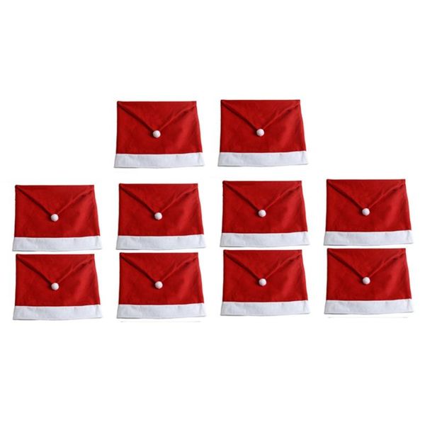 

santa claus hat chair back covers christmas dinner table party decor gift xmas