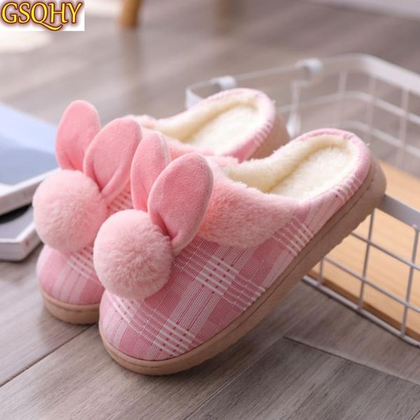 

women slippers winter plush ladies shoes woman home bedroom warm slipper female footwear casual 2021 comfort sweet girls, Black