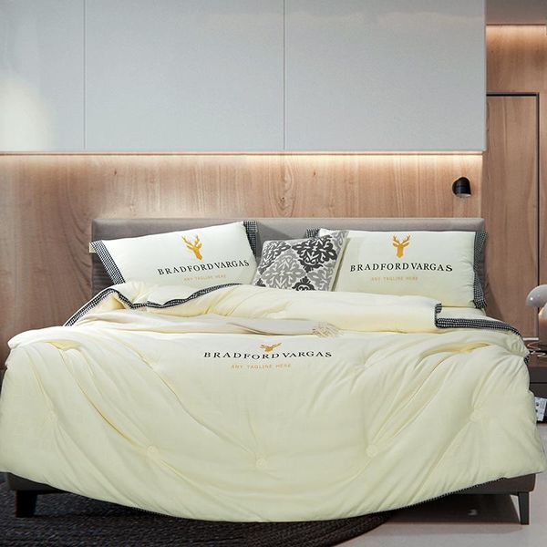 

comforters & sets style stripe checks washed cotton winter comforter duvet inner autumn quilt twin full queen king home bedding