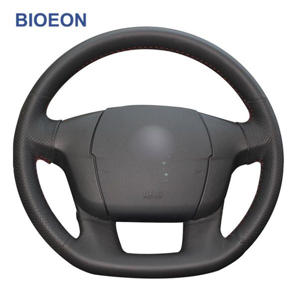 

steering wheel covers black pu artificial leather car for c4 c4l