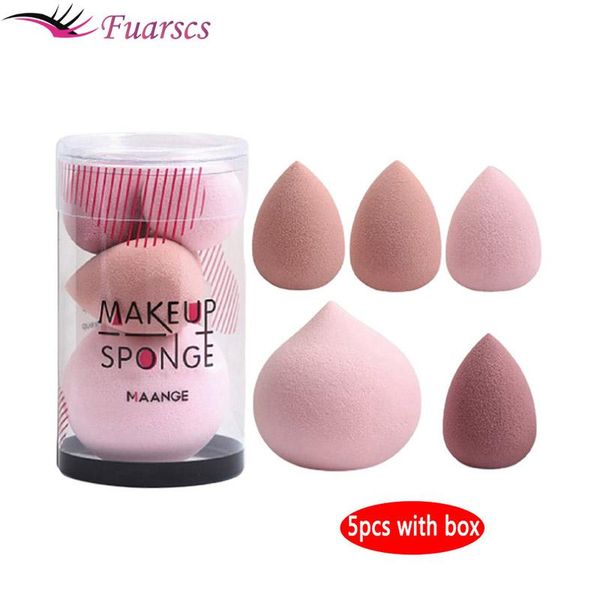 

sponges, applicators & cotton 5pcs cosmetics makeup sponge set blender tool beauty puff face foundation for liquid powder