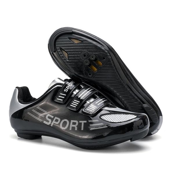 

cycling footwear shoes men's outdoor professional racing road sports mtb mountain bike, Black