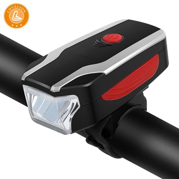 

/ bicycle headlight burglar alarm horn light usb rechargeable mountain bike equipped with accessories lights