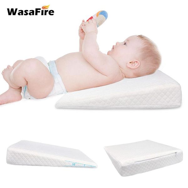 

pillow baby crib wedge born memory foam sleeping anti spit milk infant sleep positioner anti-reflux cotton mattress