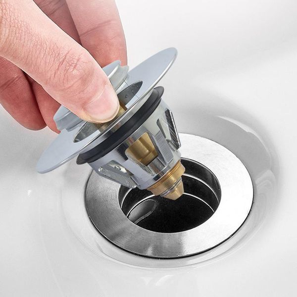 

bathroom sink faucets bounce basin plug drainer washbasin drain repair core easy installation and replacement