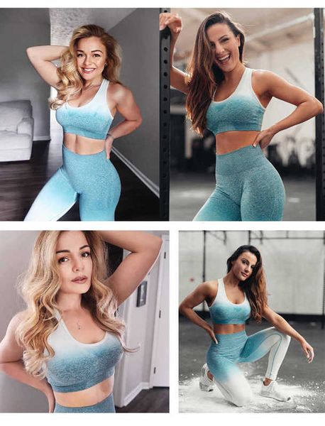 

tracksuits seamless bra fitness hip lift gradual yoga suit, Gray