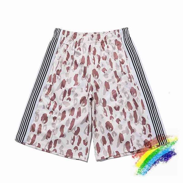 

men's shorts butterfly embroidery awge needles men women side stripe digital print slightly oversize breeches zk5k, White;black
