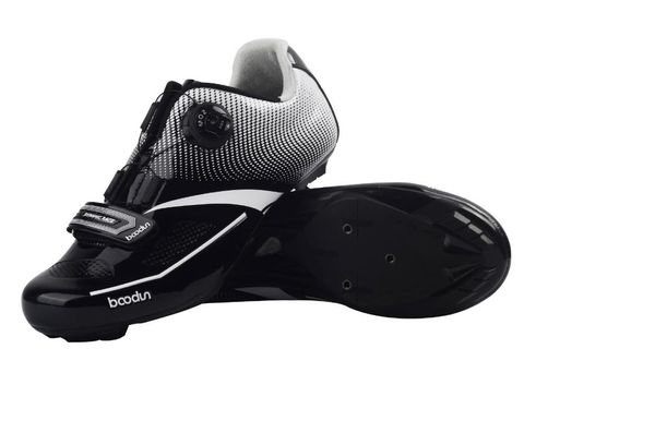 

cycling footwear ultralight carbon fiber sole + reflective bike shoe road shoes mtb athletic racing sneakers, Black