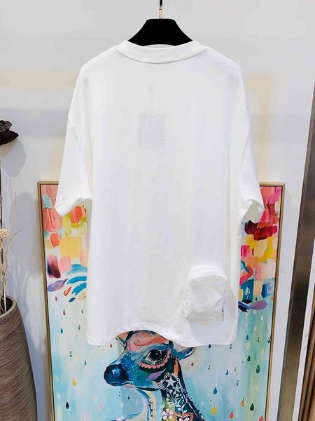 

Men's T-Shirts 2021 pocket folded white black man woman AOWO