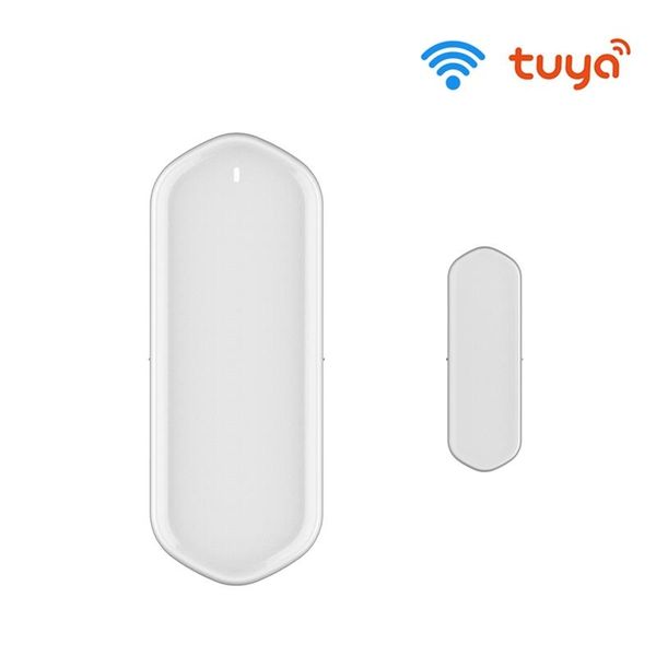 

tuya wifi door sensor rechargable smart magnetic windows detector app notification alerts home security control