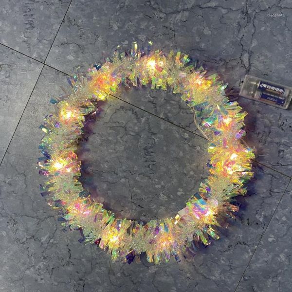 

christmas decorations led neon flashing lights garland stars heart shaped round fairy pendant year birthday wedding decoration