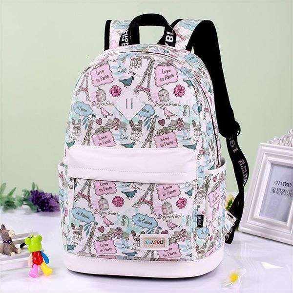 

printing backpack canvas fashion school bags for teenagers durable laptravel
