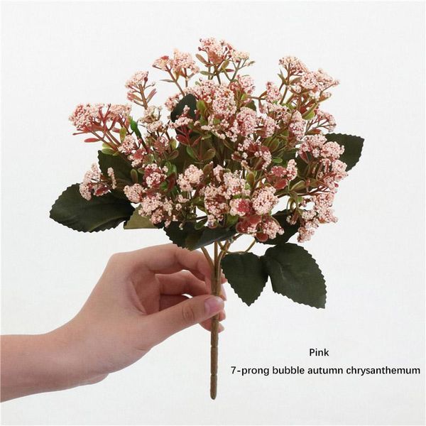 

decorative flowers & wreaths 8 styles artificial decorations fake gypsophila eucalyptus with green leaves rose flores for home wedding decor