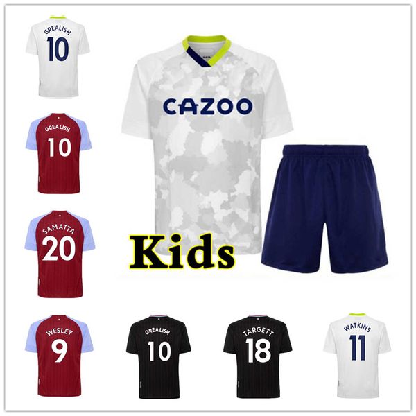 

20 21 buendia aston soccer jerseys villa 2021 home away third el ghazi traorÃ© grealish wesley mcginn shirt watkins kodja sanson targett doug, Black;yellow