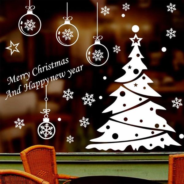 

window stickers christmas merry decorations home wall sticker kids room decals year #t1p