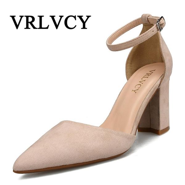 

dress shoes spring women basic style retro fashion high heels pointed toe office career shallow footwear pumps, Black