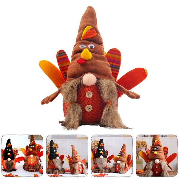 

party favor 1pc thanksgiving gnomes ornament chic turkey gnome decor glowing decoration