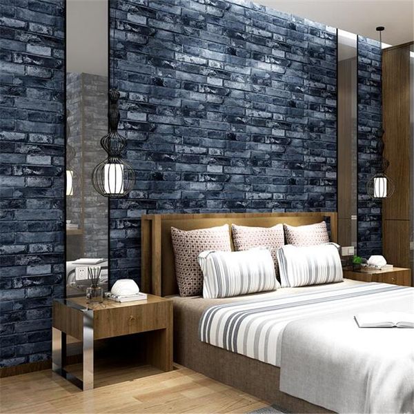 

wallpapers wellyu simulation brick blocks pvc chinese clothing store wallpaper living room background el red