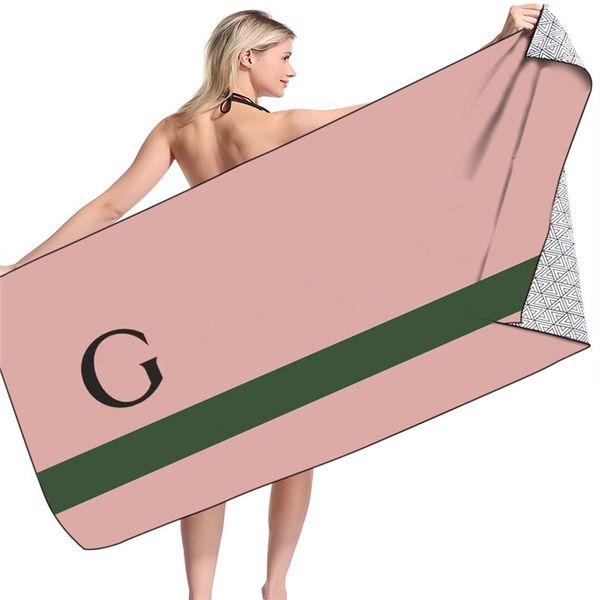 

casual baby bath towel letter printed soft absorbent washcloths household towels for gym sports camping swimming pool beach