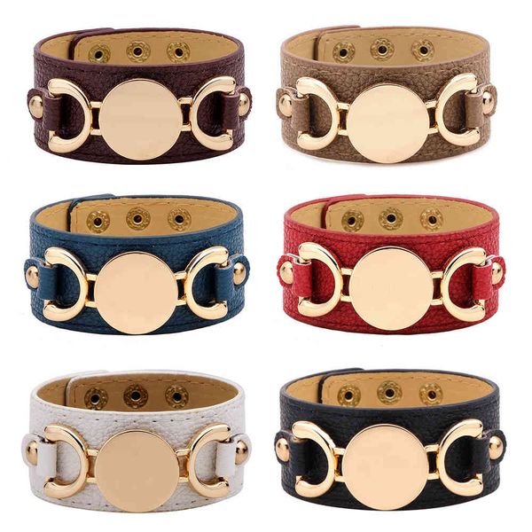 

nimei fashion trend wide skin women's bracelet creative rose gold letter bracelet small commodity, Golden;silver