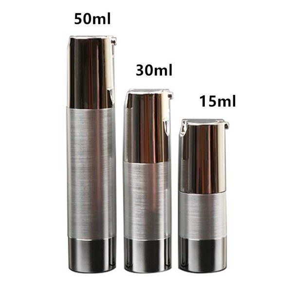 

storage bottles & jars 15/30/50ml aluminum refillable cosmetic packing vacuum flask spray bottle press emulsion elite fluid wholesale