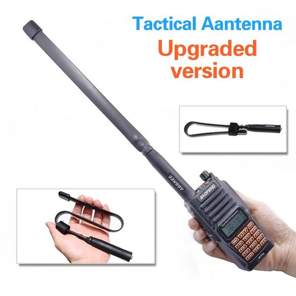 

walkie talkie abbree sma-female vhf uhf dual band foldable tactical antenna for baofeng uv-xr uv-9r plus gt-3wp waterproof