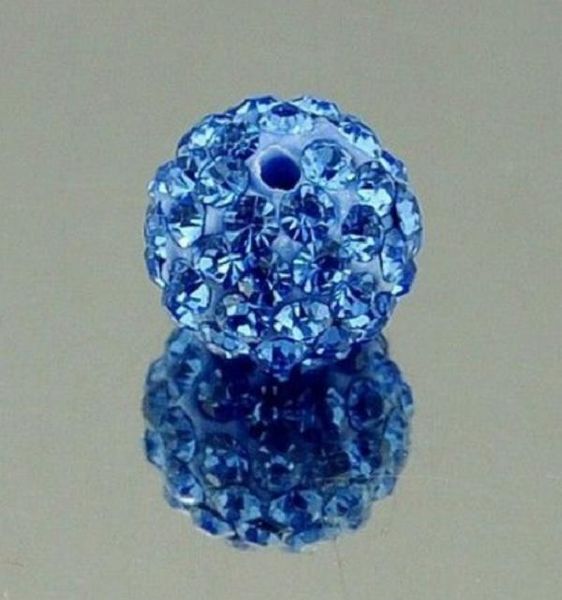 

2022 new shamballa 10mm disco pave balls handmade bracelets crystal beads jewelry 100pcs, Black