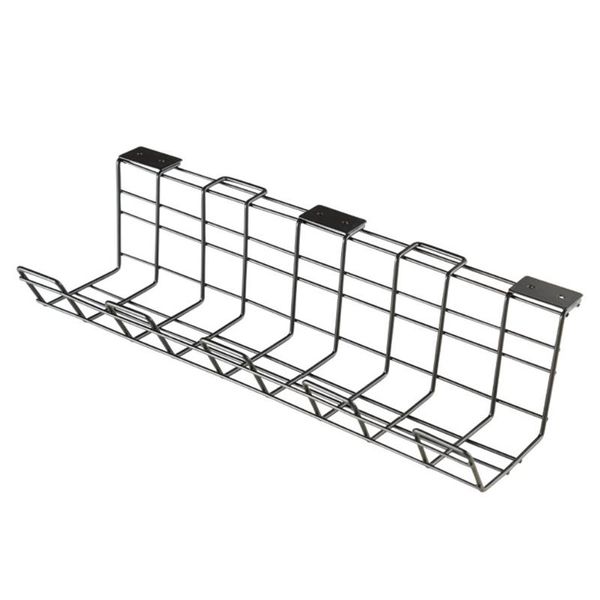 

hooks & rails 1pc under desk cable management rack compact